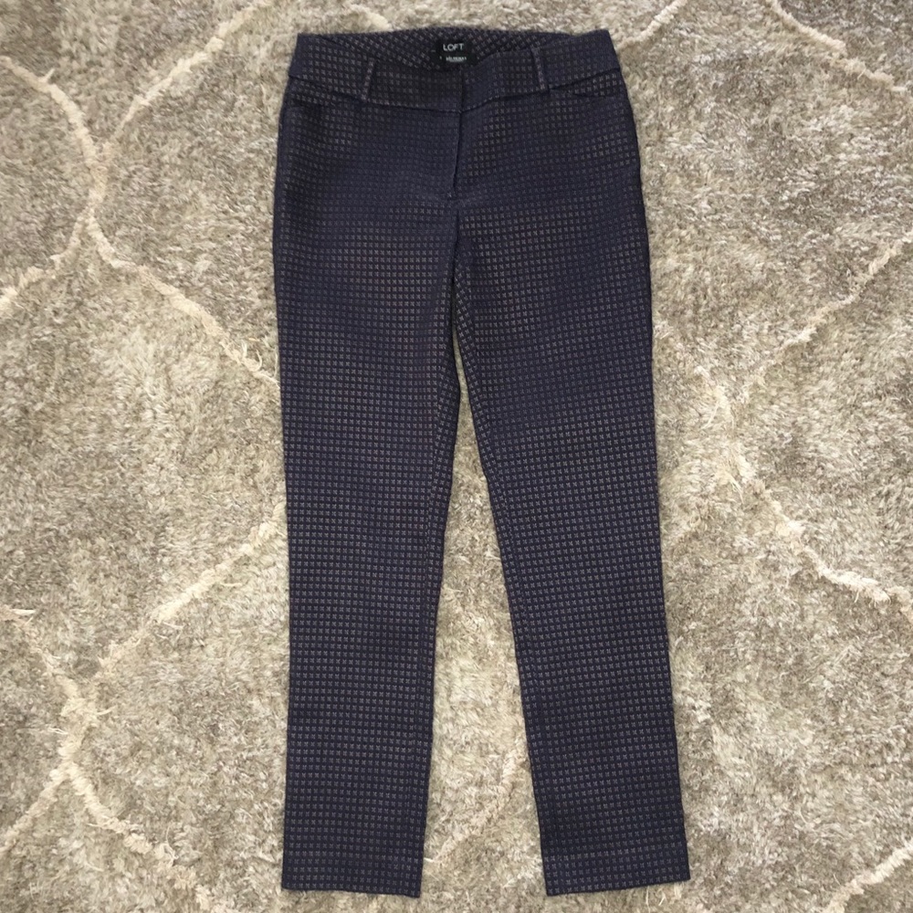 LOFT Women's Julie Skinny Mid Rise Work Pants 2